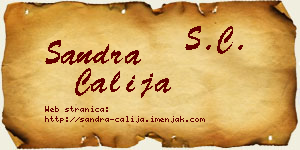 Sandra Čalija vizit kartica
